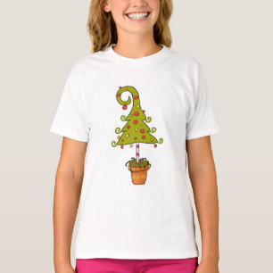 Camiseta Árvore de natal de elfo
