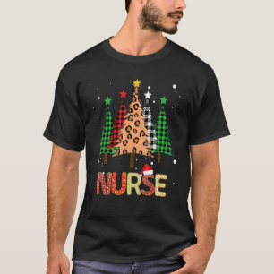 Camiseta Árvore de Natal de Enfermeira Estetoscópio RN LPN