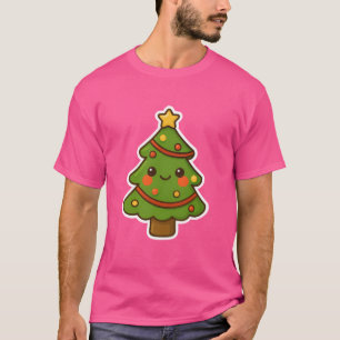 Camiseta Árvore de Natal de Kawaii Cute