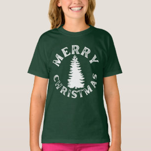 CAMISETA ÁRVORE DE NATAL DE MERCADORIAS SIMPLES