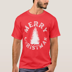 CAMISETA ÁRVORE DE NATAL DE MERCADORIAS SIMPLES