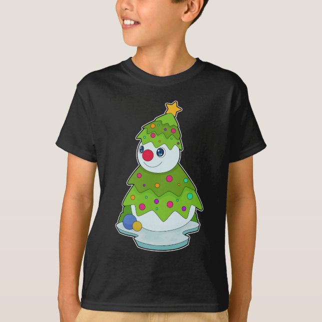 Camiseta Árvore de Natal de Neve (Frente)