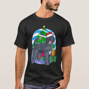 Camiseta Árvore de Natal de Papais noeis Cachorros de Água