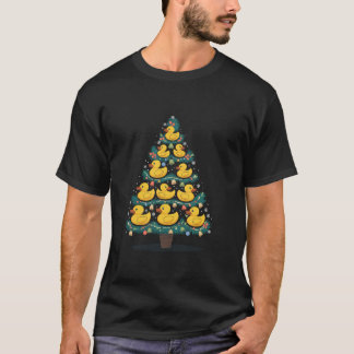 Camiseta Árvore de Natal de Pato de Borracha