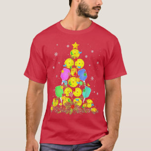 Camiseta Árvore de Natal de Pickleball