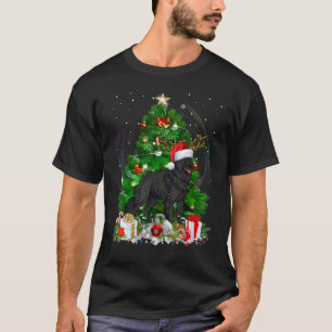 Camiseta Árvore de Natal de Sheepdog Belga Cão de Pajama Cl
