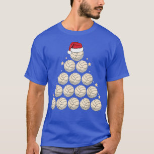 Camiseta Árvore de Natal de Voleibol Lo