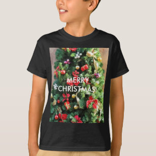 Camiseta Árvore de Natal decorada