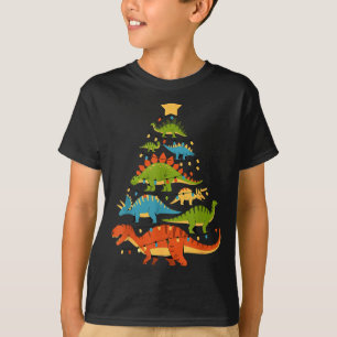 Camiseta Árvore de Natal Dinossauro Dino Trex Amante de Din