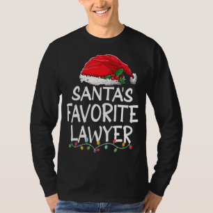 Camiseta Árvore de Natal do Advogado Favorito dos papais no