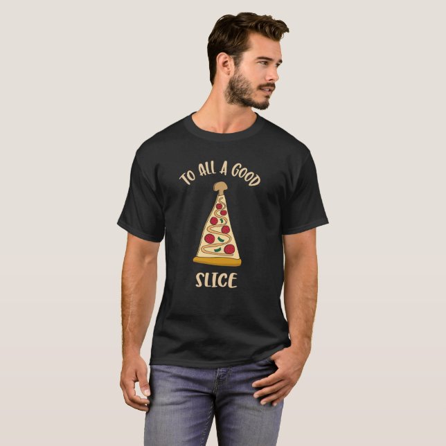 Camiseta Árvore de Natal do amante engraçado da pizza (Frente Completa)