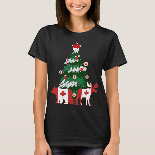 Camiseta Árvore de Natal do Canadá Sweater Ugly X-mas (Frente)