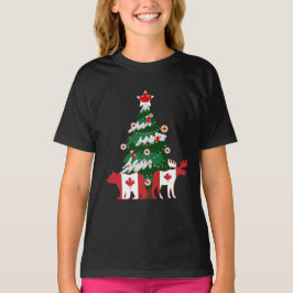 Camiseta Árvore de Natal do Canadá Sweater Ugly X-mas