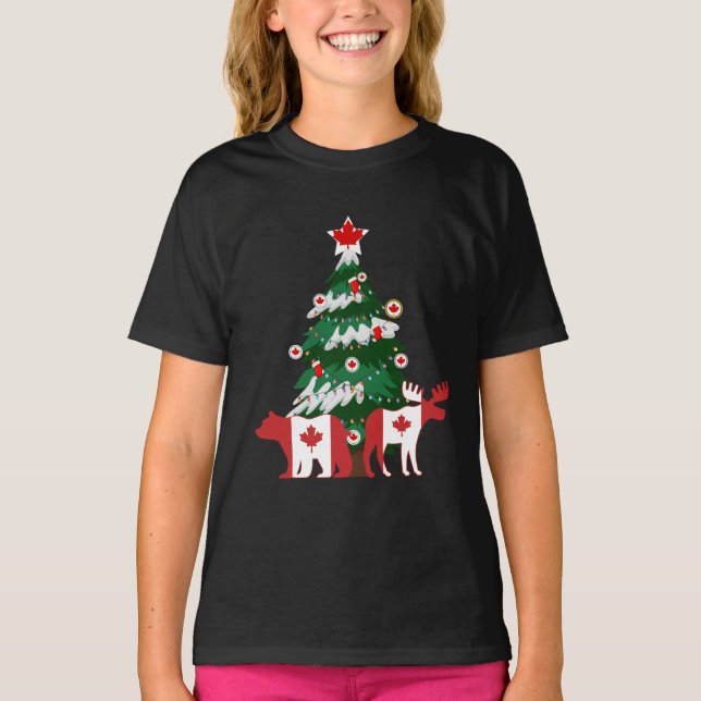 Camiseta Árvore de Natal do Canadá Sweater Ugly X-mas (Frente)