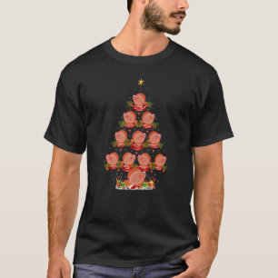 Camiseta Árvore de Natal do Discus Fish Xmas Holiday Discus