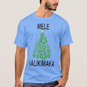 Camiseta Árvore de Natal do Havaí Mele Kalikimaka