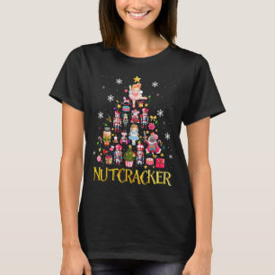 Camiseta Árvore de Natal do Quebra-Nozes Ballet Dança Mulhe
