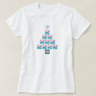 Camiseta Árvore de Natal do ROSA & da CERCETA!