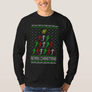 Camiseta Árvore de Natal do Rugby de Natal