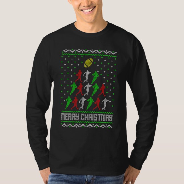 Camiseta Árvore de Natal do Rugby de Natal (Frente)