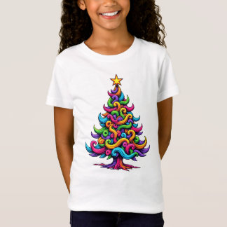 Camiseta Árvore de Natal do Sketch Doodle