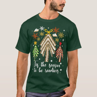 Camiseta Árvore De Natal Dos Livros É A Época De Leitura