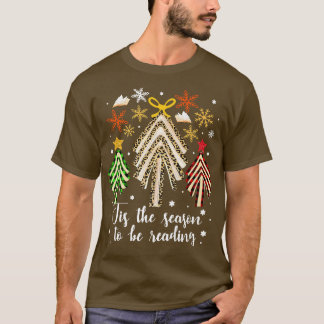 Camiseta Árvore De Natal Dos Livros É A Época De Leitura