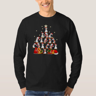 Camiseta árvore de Natal dos Pinguins