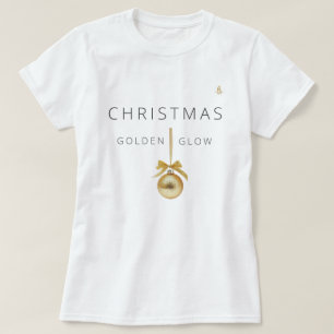 Camiseta Árvore de Natal em Arte de Linha Minimalista Kal