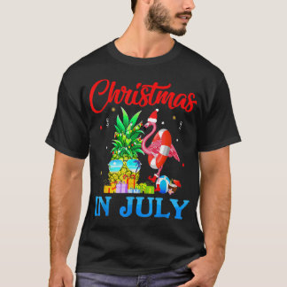 Camiseta Árvore De Natal Em Julho De Abacaxi