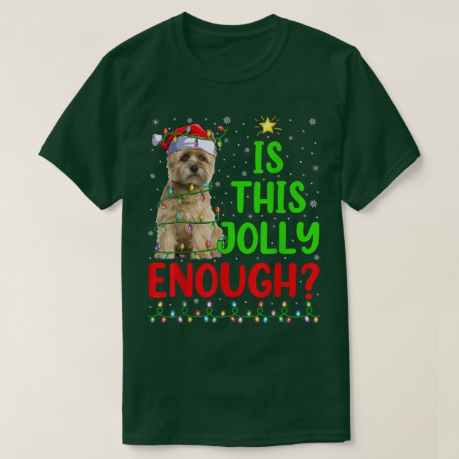 Camiseta Árvore de Natal Engraçada É Este Cairn Terrier Ale (Frente do Design)