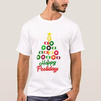 Camiseta Árvore de Natal Engraçada na Piscina