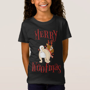 Camiseta Árvore de Natal Engraçado Cachorro de Natal Xmas