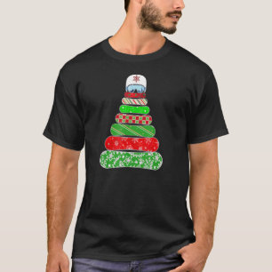 Camiseta Árvore de Natal Exclusiva do Roupa do Snowboarder 