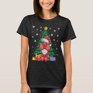 Camiseta Árvore de Natal Feia Luz Poodô Cão Sant
