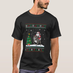 Camiseta Árvore de Natal Feia Luzes de Natal Papais noeis d