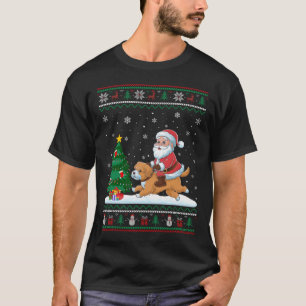 Camiseta Árvore de Natal Feia Luzes de Natal Papais noeis d
