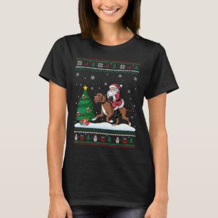 Camiseta Árvore de Natal Feia Luzes de Natal Papais noeis d