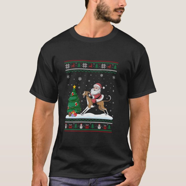 Camiseta Árvore de Natal Feia Luzes de Natal Papais noeis X (Frente)