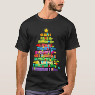 Camiseta Árvore De Natal Feita Com A Vida De Professora Da
