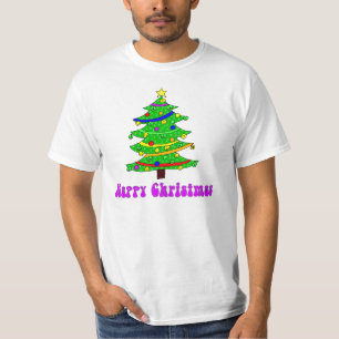 Camiseta Árvore de Natal feliz do Hippie