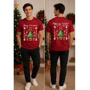 Camiseta Árvore de Natal & Feliz Natal Vintage Natalino