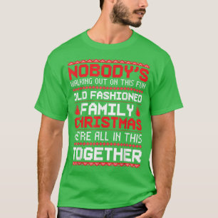 Camiseta Árvore de Natal Flake da Neve Ninguém está andando