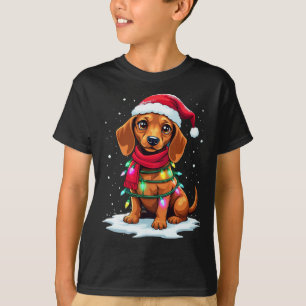 Camiseta Árvore de Natal Fresca Fora de Natal Fofo Santa Lu