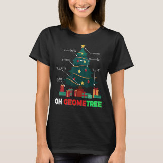 Camiseta Árvore de Natal Geometree apresenta aritmética