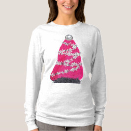 Camiseta Árvore de Natal Glam Pink