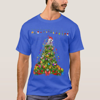 Camiseta Árvore de Natal Ilumina Cachorro Americano Dog Gif