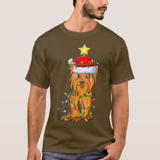 Camiseta Árvore de Natal Iluminada Correspondente Yorkshire