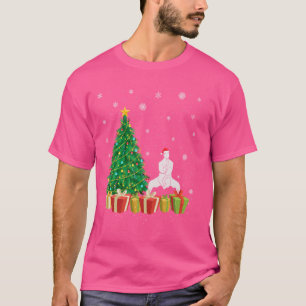 Camiseta Árvore de Natal Kung Fu Iluminação Chapéu de Papai