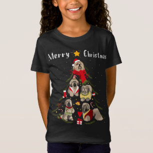 Camiseta Árvore de Natal Lhasa Apso Sobreviveu ao Cachorro